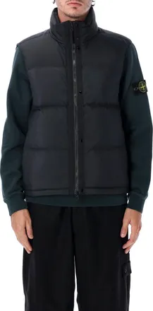 Stone Island Black Mock Collar Jacket