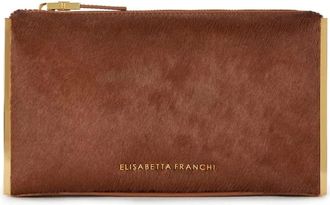 Elisabetta Franchi Dames, Tassen, Bruin, Maat: ONE Size Leer