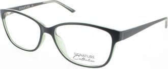 Signature Unisex Black Rectangular Eyeglass Frames Pn504Blk52