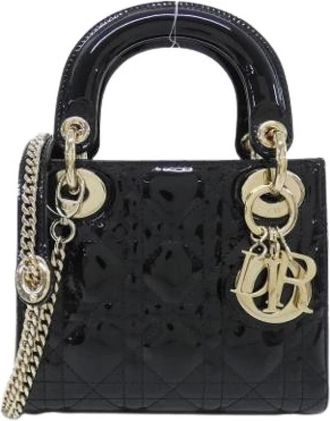 Dior Pre-owned Vintage Mini Bag - Dames - Vintage Mini Tas - Zwart - ONE Size - Leer - Vintage