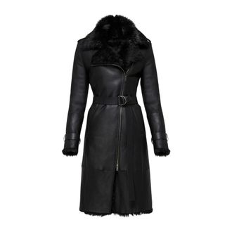 VSP Vsp, Jassen, Dames, Zwart, S, Wol, Lyza Shearling Jas