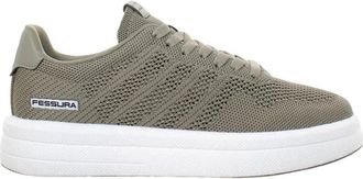 Fessura Ademende Lycra Sneakers in Modderkleur - Heren - Sneakers - Bruin - 40 EU - Schoenen