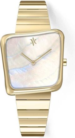 Vanna Nebula Gemstone Watch in White Pearl-Gold at Nordstrom