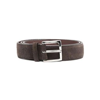 Orciani Belts, male, Brown, Size: 110 CM Brown Suede Amalfi Belt