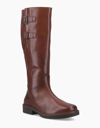 Hush Puppies Womens Hush Puppies Tallulah Leather Womens Tan Boots - Brown - Size: 5