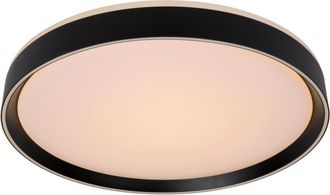 Lucide L&aacute;mpara de techo de acr&iacute;lico con 1 led integrado, negro