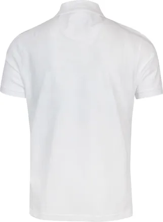 Barbour Mens Polo Shirt Tartan Trim White Cotton T-shirts And Polos