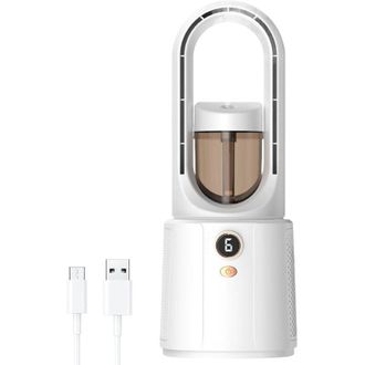 OEM Ventilador De Escritorio Sin Aspas Ventilador Personal Enfriador De Aire Silencioso Humidificador De 6 Velocidades Ideal Para La Oficina, Viajes, Hoga