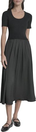 DKNY Mix Media Spun Sweaterdress