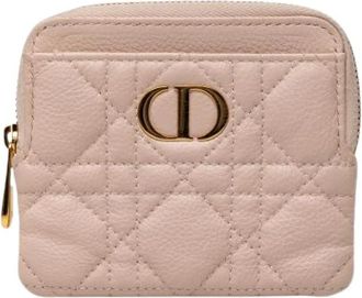 Dior Pre-owned Quilted Coin Pouch - Dames - Vintage Accessoires - Roze - ONE Size - Leer - Vintage