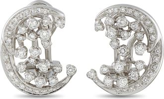 Damiani 18K White Gold 1.09ct Diamond Earrings DA18-100726