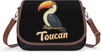 Generic Cute Toucan Small Womens Crossbody Bags Shoulder Handbag with Adjustable Strap for Travel