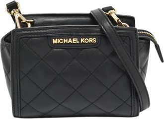 Michael Kors Pre-owned Gewatteerde leren crossbodytas - Dames - Vintage Schoudertas - Zwart - ONE Size - Leer - Vintage