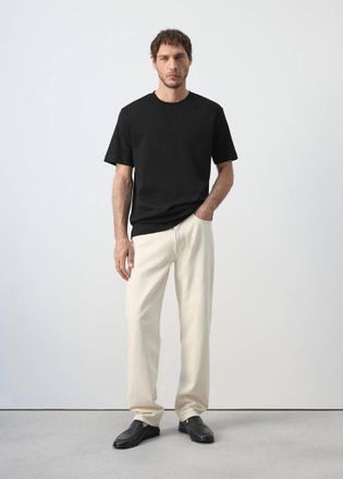 Mango T-shirt regular-fit 200 gsm nero - Uomo - XXL - MANGO MAN
