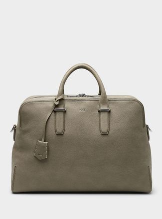BOSS Mens Madison taupe travel bag