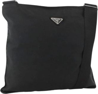 Prada Pre-owned Cross Body Bags, female, Black, Size: ONE SIZE Pre-owned Vintage Shoulder Bag