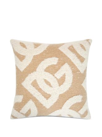 Dolce & Gabbana patterned cushion - unisex - Wool/Silk/Cashmere - One Size - Neutrals