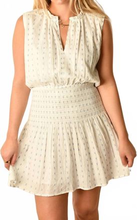 Bishop + Young Marmont Sleeveless Dress In Embroidered Azure