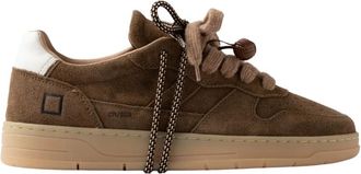 D.A.T.E. Court 2.0 Suede - Heren - Sneakers - Bruin - 45 EU - Katoen - Schoenen