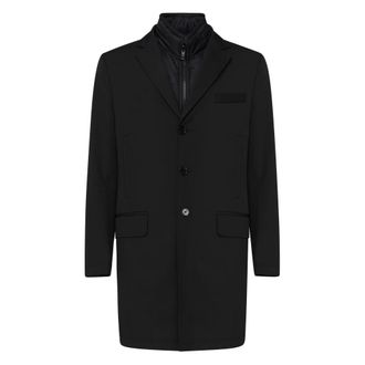 Fay Stretch Jas - Heren - Mantel - Zwart - XL - Jassen