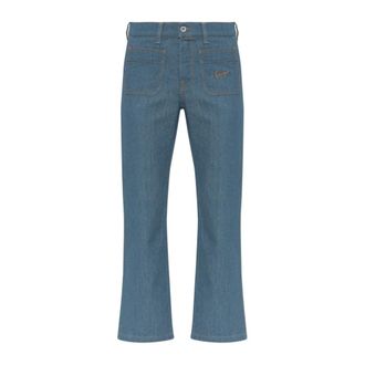 Kenzo Rechte broek van Japans denim - Dames - Jeans - Blauw - Maat: W29 Denim