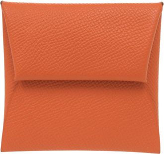 Hermès Bastia Feu Epsom Leather Coin Purse/Coin Case (Pre-Owned)