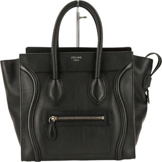 Celine Black Leather Tote Bag (Pre-Owned)