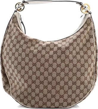 Gucci Twins GG Canvas Medium hobo bag - Bruin