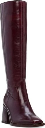 Vince Camuto Womens Vince Camuto Sangeti Boots Dark Mahogany Leather Knee High HAWK2041