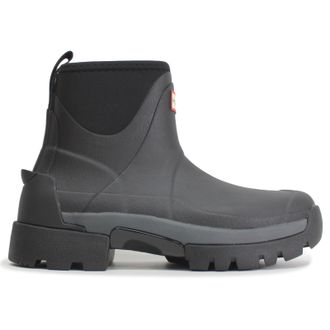 Hunter Balmoral Chelsea Neoprene Rubber Womens Ankle Boots - Black - Size:UK 7