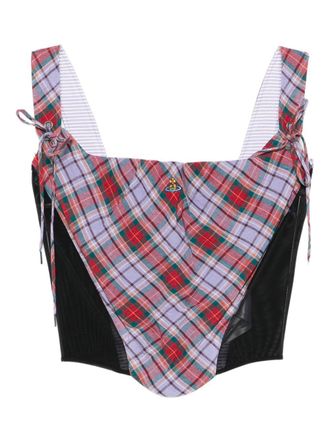Vivienne Westwood Tartan Sleeveless Top