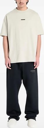 Fear of God T-shirt con placca logo - Toni neutri