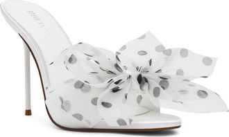 Steve Madden Davina Slide Sandal in White Polka Dot at Nordstrom, Size 9.5