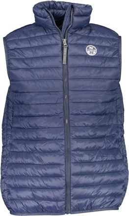 North Sails Blauw Mouwloos Jack met Zakken en Logo - Heren - Bodywarmers - Blauw - XL - Jassen