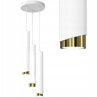 OEM L&aacute;mpara Suspendida Sobre Rueda Tubo Tubo 3x Gu10 Oro Blanco Bisel