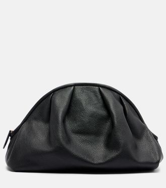 The Row Charlotte Small leather clutch