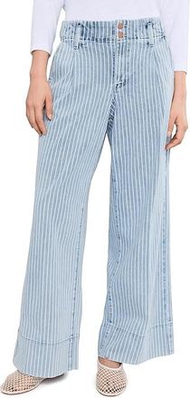 NYDJ Simone Jeans Womens Clothing Azure Stripe : 12 30, Cotton/Denim/Elastane