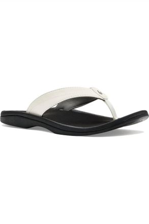 Olukai Womens Ohana Sandal In Bright White/black