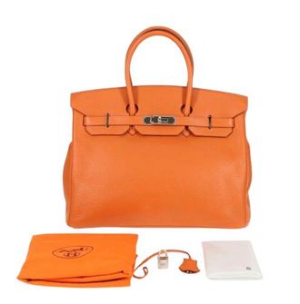 Hermès Hermès Birkin 35cm Orange Togo Leather with Palladium Hardware