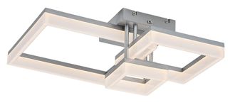Rabalux Plafoniera Led 22w Cct Cromata Geometrica Amilia Rabalux
