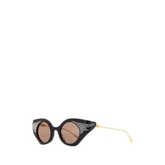 Gucci Sunglasses, female, Black, Size: ONE SIZE Embellished Cat-eye Sunglasses