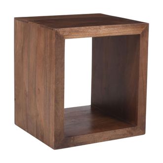Nordlys Mesa auxiliar extremo de sof&aacute; en madera de mango oscura