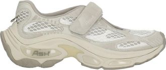 Ash Beige Drake Mesh Details Sneakers