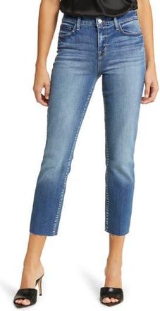 L'agence Raw Hem Slim Fit Crop Jeans in Cambridge at Nordstrom Rack, Size 31