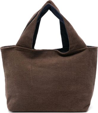 Whyci ribbed corduroy tote bag - women - Fabric - One Size - Brown