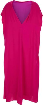 Dries Van Noten Womens Dress Diria Pink Silk