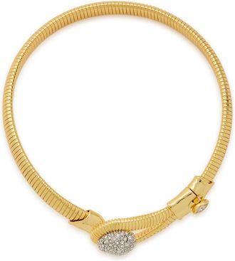 Alexis Bittar Alexis Bittar Solanales Pav&eacute; 14kt Gold-plated Choker - One Size