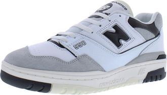 New Balance Mens 550 Sneakers, White/Black-multi-colored, 9 Women/7.5 Men