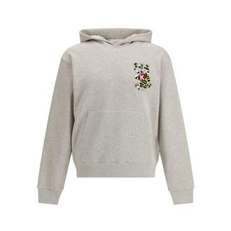 Kenzo Hoodies, male, Gray, Size: XL Cotton Crewneck Sweatshirt