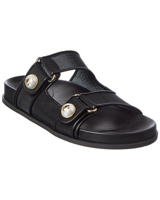Jimmy Choo London Fayence Leather & Mesh Sandal
